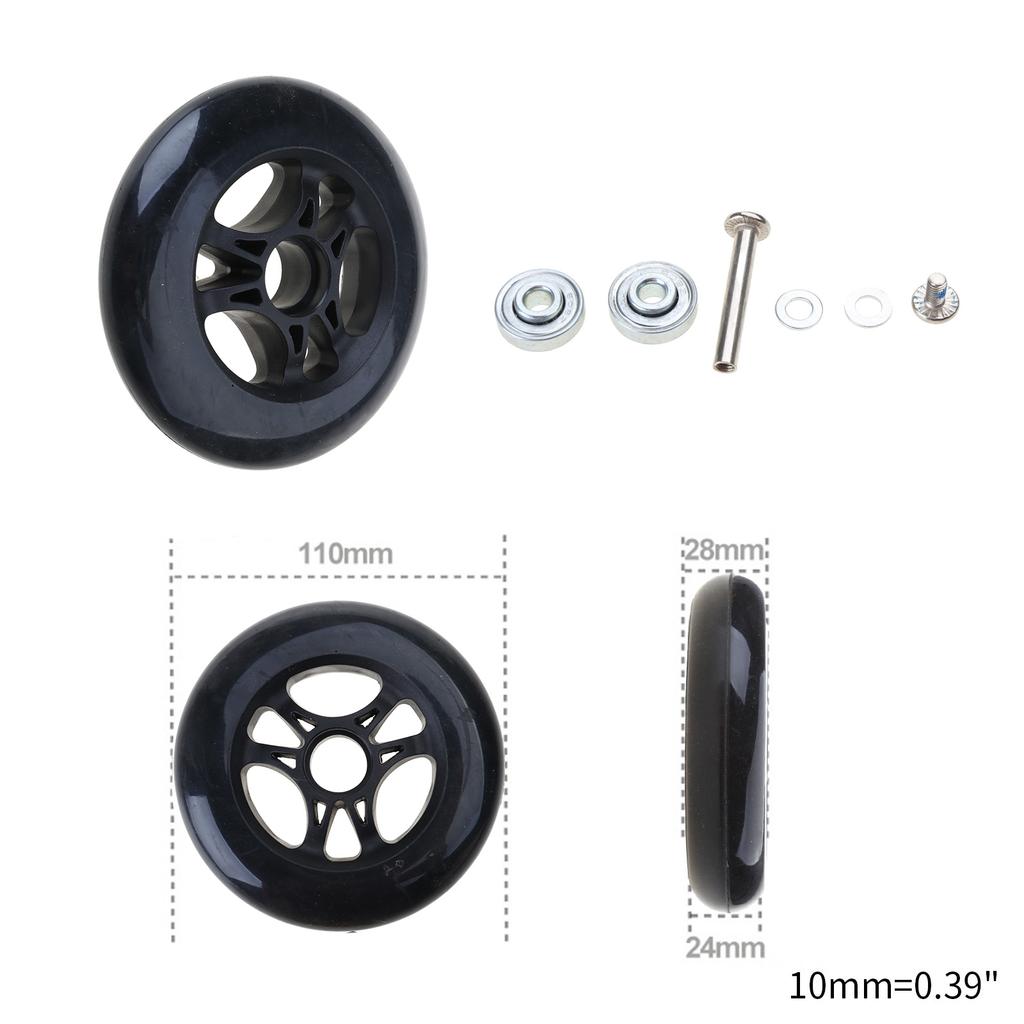 Suitcase Wheels Trolley Case Luggage Wheels Flexible Luggage Suitcase Swivel Wheels Mute Suitcase Replacement Wheels