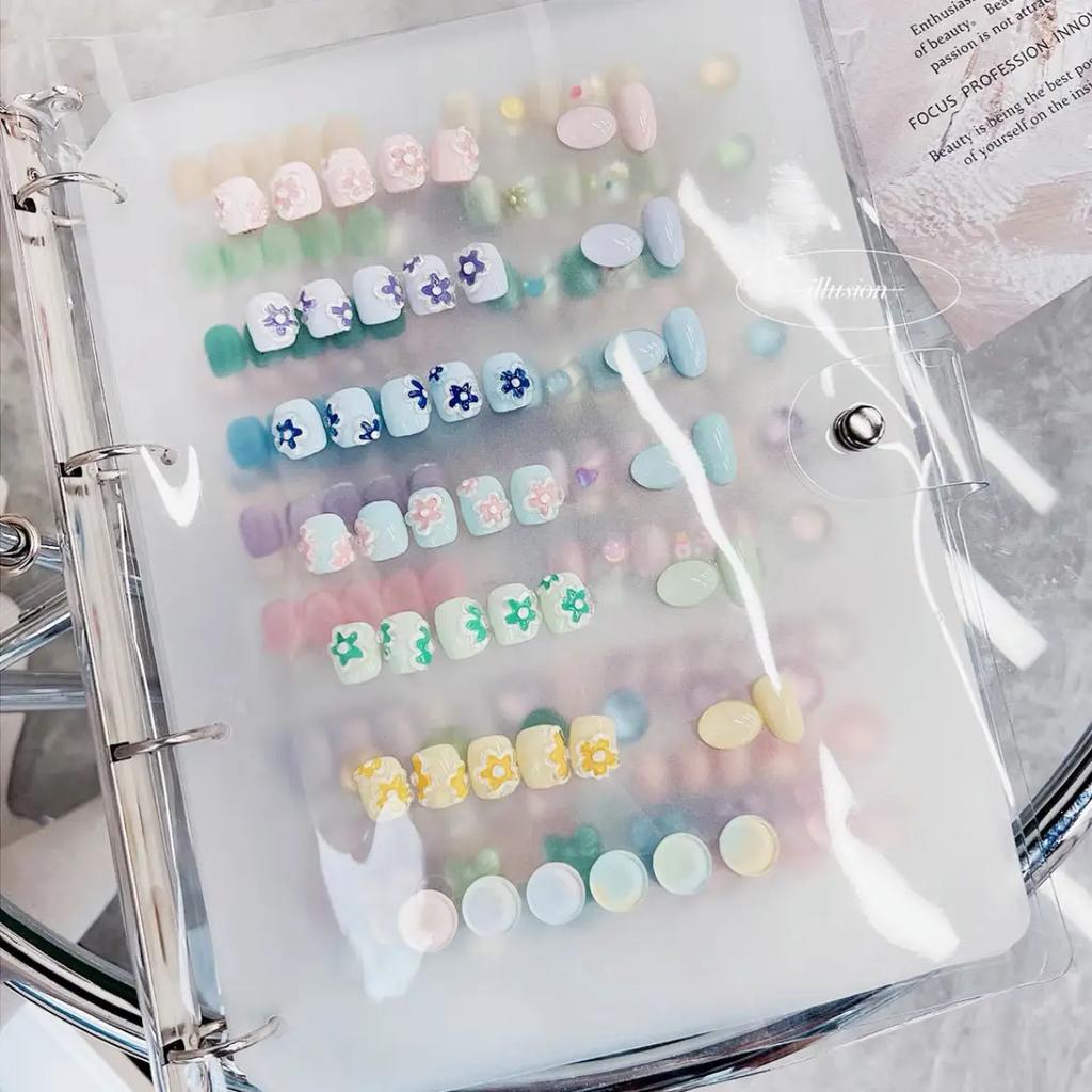New Nail Art Piece Storage Book Large Capacity Exhibition Photo Album Card Clip display Board DIY Simple Album Storage Book