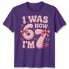 T-shirt Unisex per Ragazza di 6 7 Anni Sette Anni Ero 6 Ora Ho 7 Meme