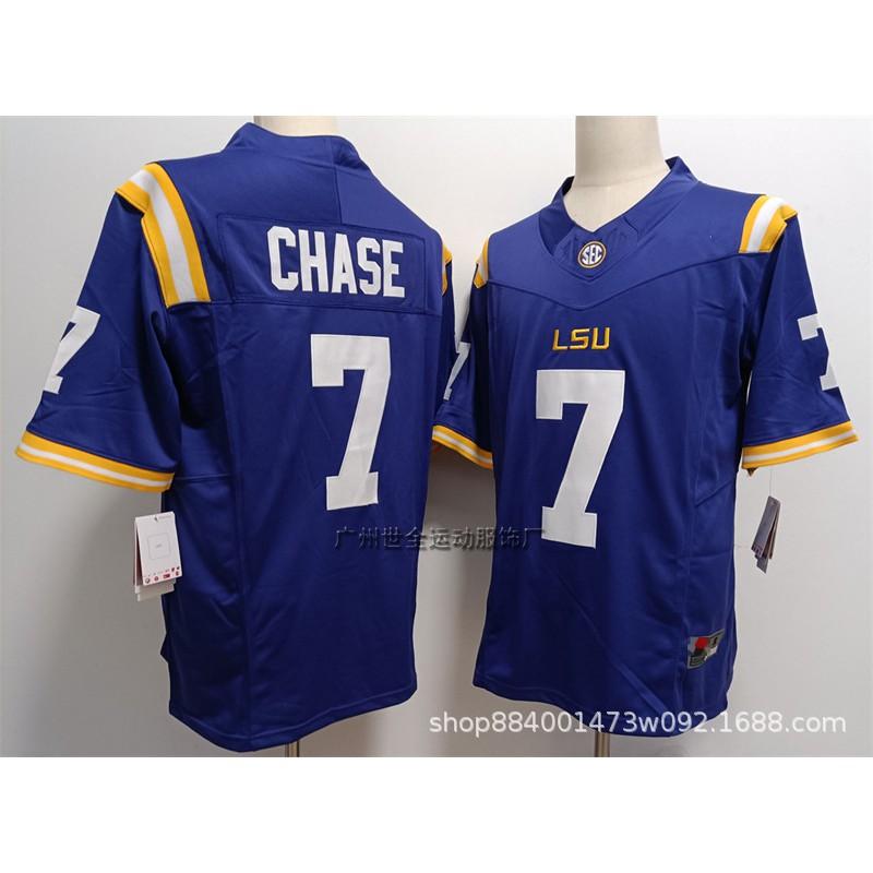 LSU Tigers Football Trikot Herren College Stil Bestickt Trainingsuniform NCAA Teamkleidung