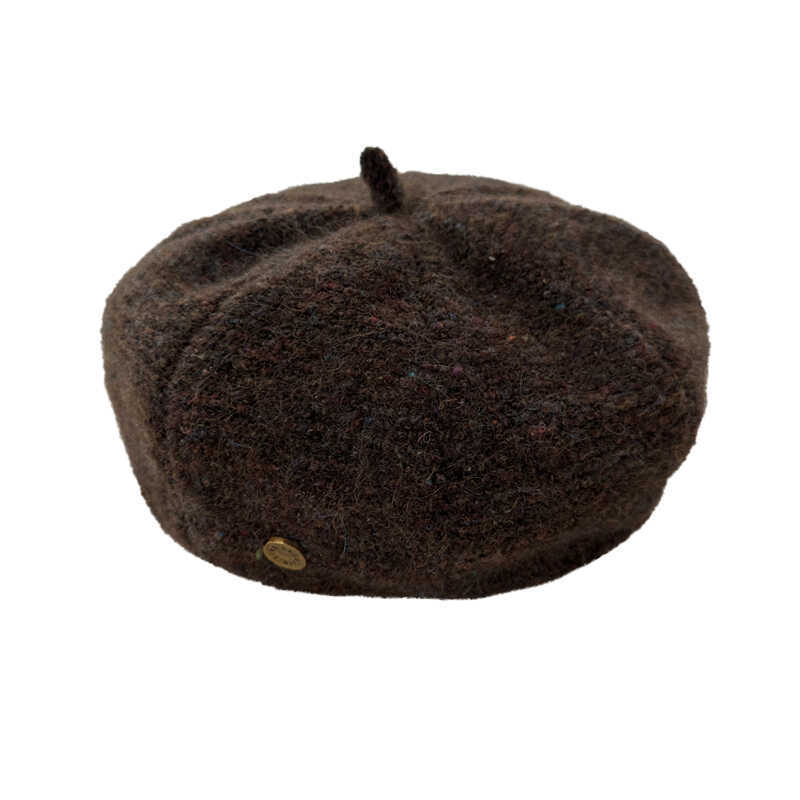 Autumn and Winter Korean Style Versatile British Retro Octagonal Painter Hat To Show Off Your Face  Small Woolen Pumpkin Hat