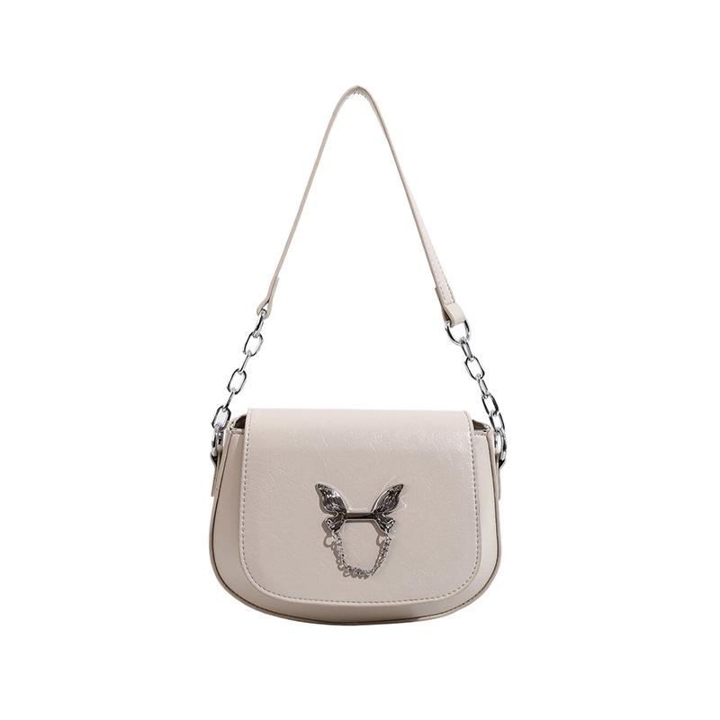 

Нова ланцюгова сумка на плече Жіноча весняна мода Метелик з металу Сумка великої місткості Універсальні сумки кросбоді