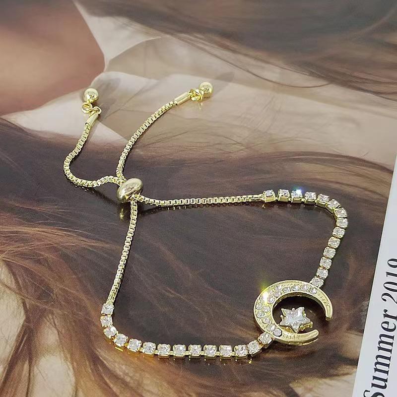 New 2023 Elegant Moissanite Diamond Bracelet for Women - Cold Style Niche Design
