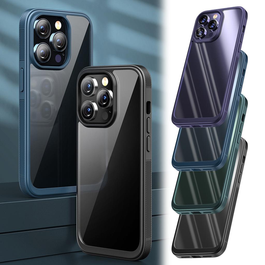 Shockproof Designed For  14 Pro Case, Translucent PC Back And Soft TPU Edge, Slim Protective Case For  14 Pro