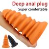 Extra Large Thick Threaded Anal Plug for Men & Women - Body-Safe Silicone Posterior Stimulator, Adult Solo/Couple Play Toy
