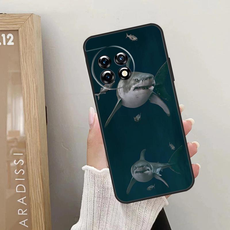 Shark Ocean Fish Case For OnePlus Nord CE 5 3 4 Lite N20 N30 OnePlus 13T 10T 8T 11 12 13 15 R 9 10 Pro Cover