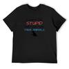 I Can't Fix Stupid But I Can Help Their Animals T-Shirt Man Clothes Quick Drying Mens Tall T Shirts