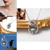 Halloween Skull Pendant Necklace With Crow Shape Design For Gothic Fashion Enthusiasts