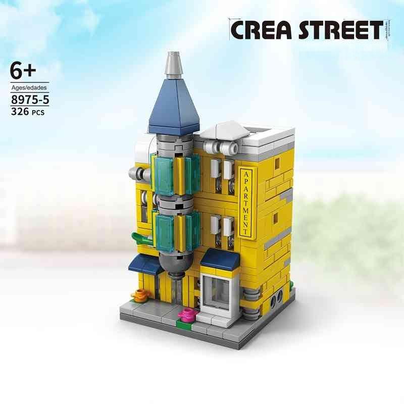 

Магазин Street View Castle Building Blocks для детей Модель дома Кирпичи Головоломка Собранный замок Игрушка Рождественский подарок