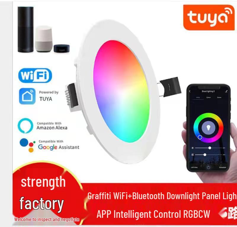 Smart Bluetooth LED Downlight with Tuya App Voice Control