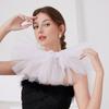 Multipurpose Jabot Collar Lace Puff Collar for Masquerades Parties Cosplay Event Costume Neckwear Collar for Roleplay