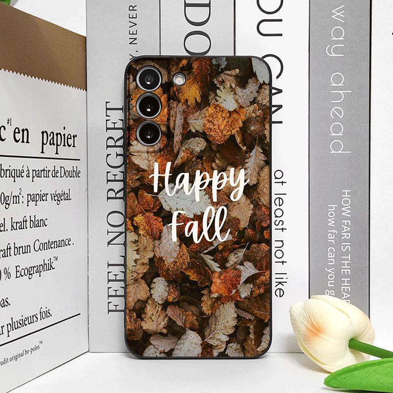 Creative Hello Autumn Maple Leaf Landscape Phone Case for Honor Huawei 200 100 400 PRO 90 Lite X8 X7 Magic 7 6 5 Pro Soft Cover