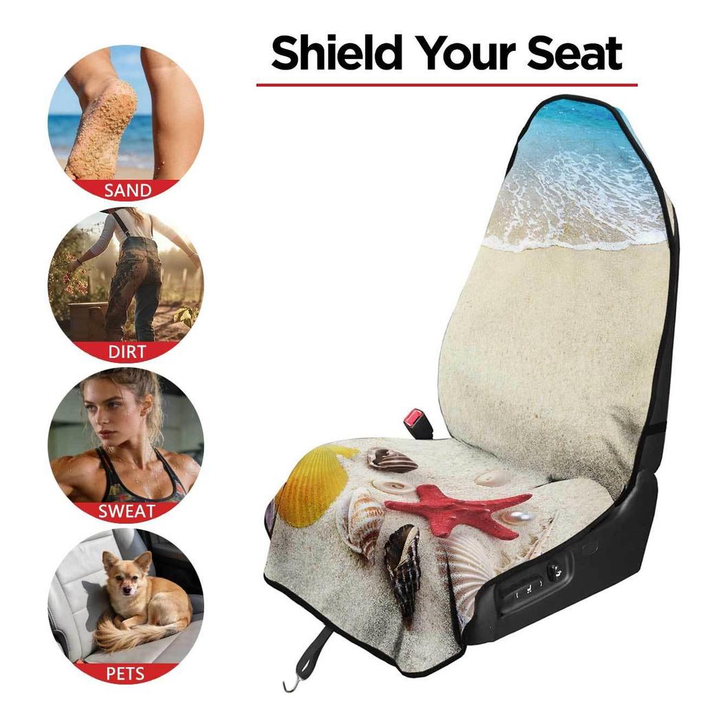 Universal Gym Workout Car Seat Protector Towel - All-Season Front Cover
