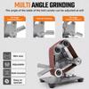 Belt Sander Machine with Adjustable Angles for Precise Grinding Polishing Metal Finishing Home Repair Handcraft Projects