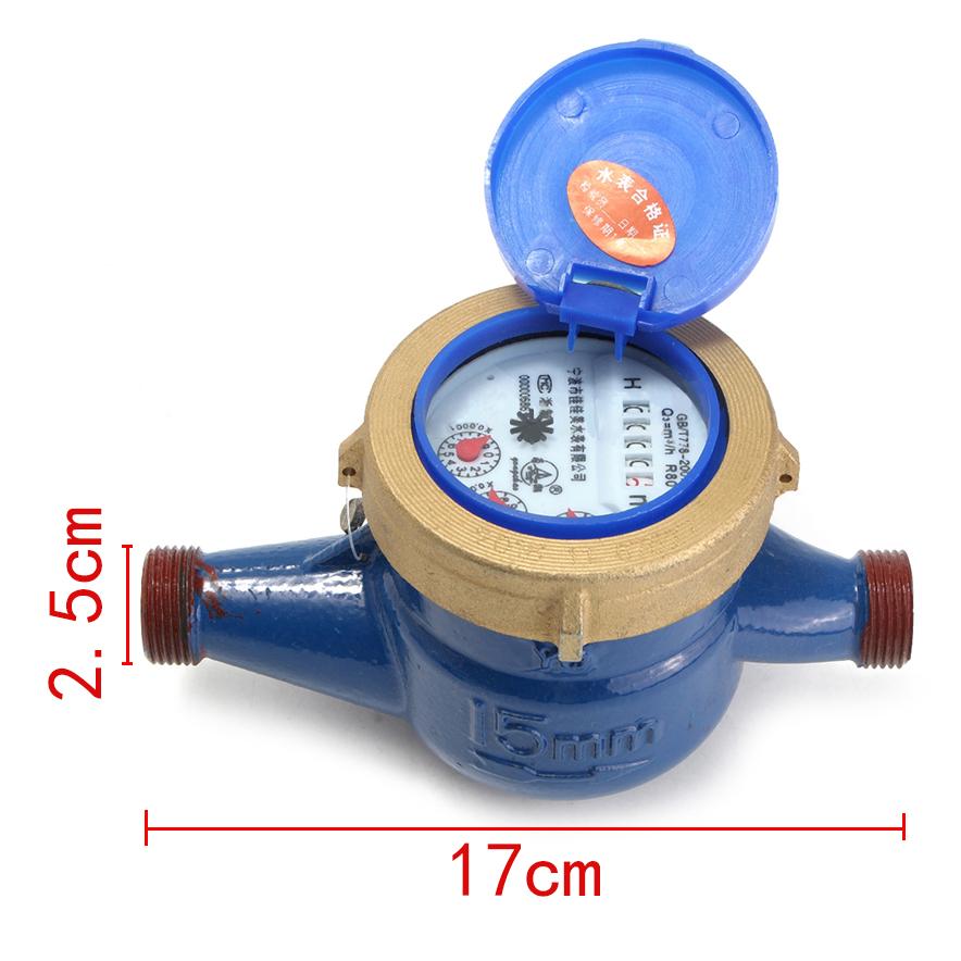 1/2 "DN15 Qn 2 m³/h Bandă de măsurare domestică calibrată Contor de apă la rece 30 ° C