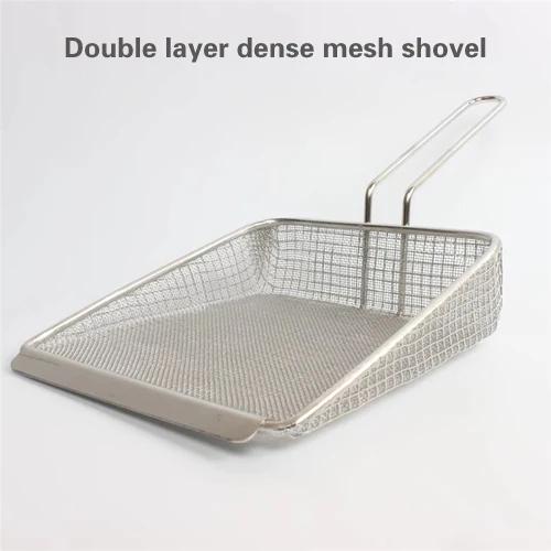 

Лопатка для картофеля фри Плотная сетка Масляные остатки Лопатка для еды Дырявая ложка Лопатка для рыбалки из сетчатого фильтра Лопатка из нержавеющей стали Кухонная утварь