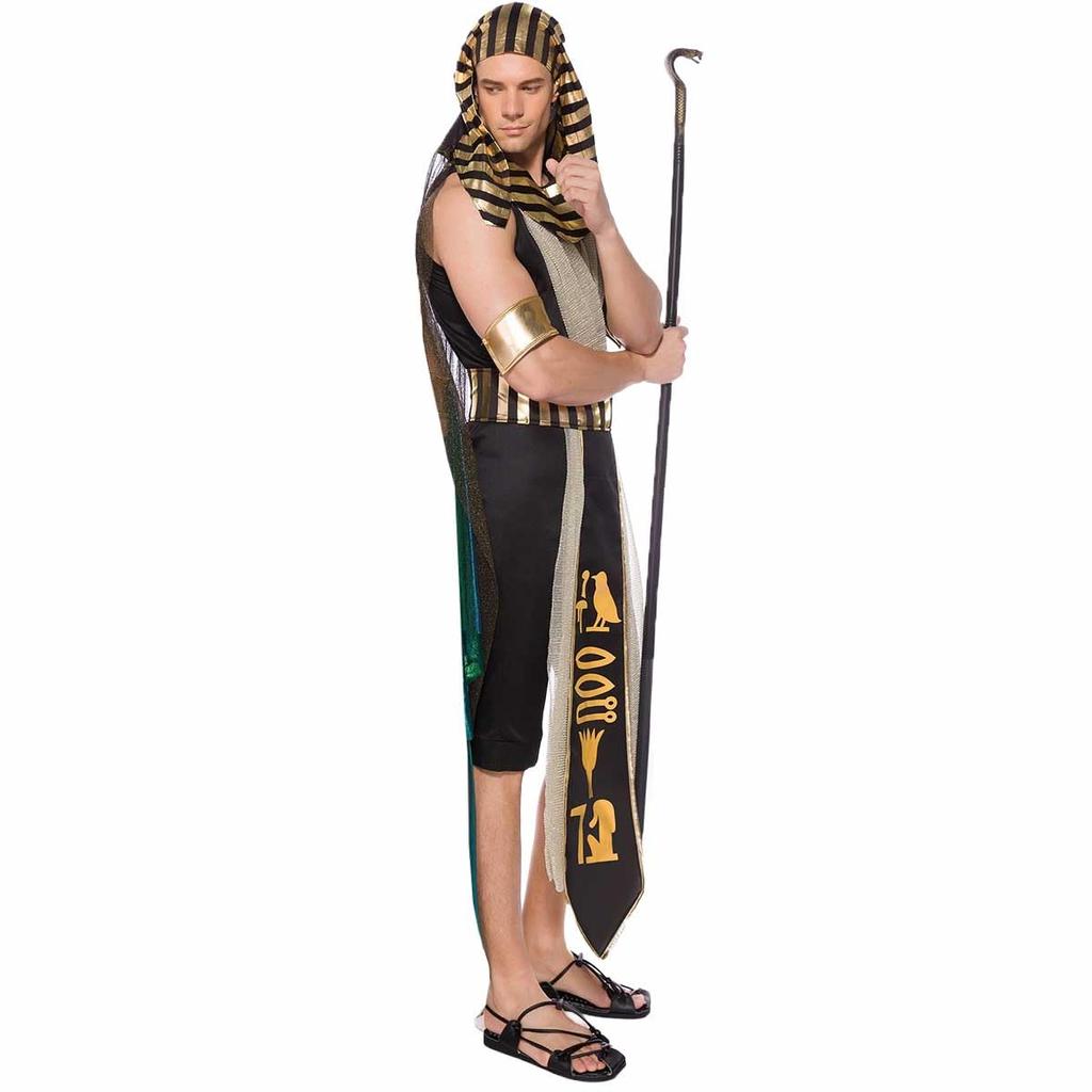 [monoii] Halloween Egyptian Cosplay Pharaoh Costume Tutankhamun Costume Arabic Royalty King Costume