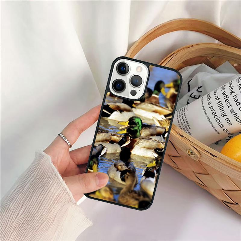 Bird Duck Hunting Sunset Phone Case For iPhone 17 Air 16 15 14 11 12 13 Pro  MAX Plus coque Cover Shell