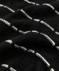 COFWI Miller Striped Knit Zip-Up Black