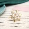 6pcs Christmas Napkin Rings Set Snowflake Napkins Buckles Banquet Accessories