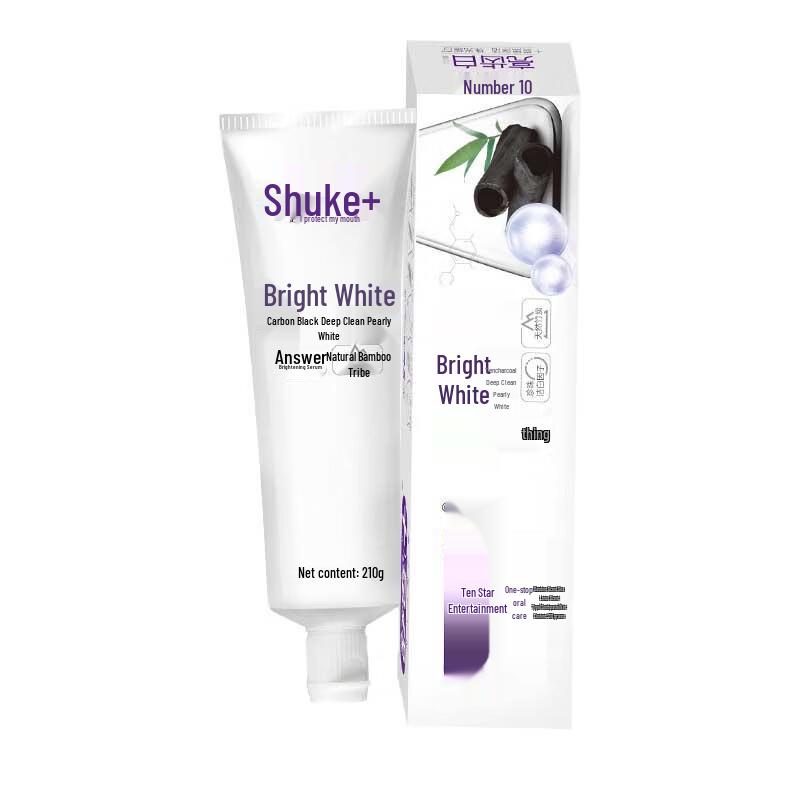 

Shuke Bamboo Charcoal & Pearl Brightening Toothpaste (3-Pack)