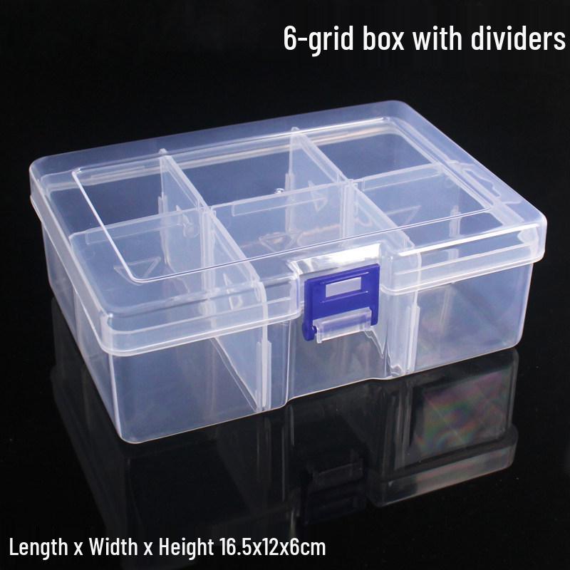 PP Transparent Dustproof Lock Box for Jewelry, Keys, Electronic Parts, and Ornaments
