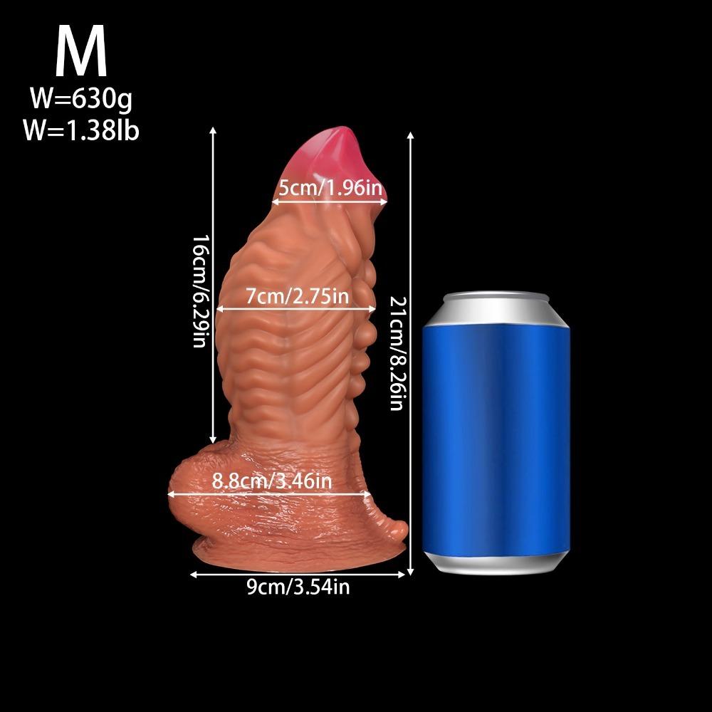 Riesiger Muskel-Dildo für Frauen Realistisches Silikon Erwachsenen-Sexspielzeug BDSM Masturbation