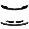 For BMW 1 Series E82 M Sport 2007-2013 Car Front Bumper Lip Splitter Diffuser Spoiler Protector Glossy Black Carbon Fiber Look