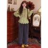 Retro Hong Kong Style Long-sleeved Tops for Women in Autumn and Winter New Versatile Casual Loose Knitted Inner Shirts