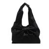 Women Fashion Large Capacity Bowknot Simple Tote Shoulder Handbag