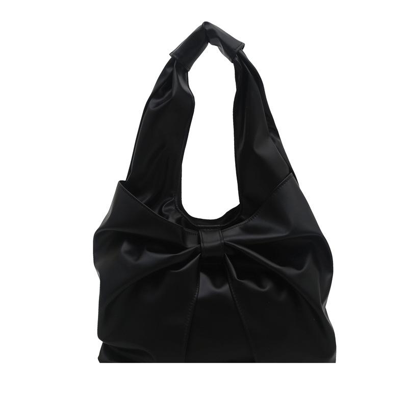 Women Fashion Large Capacity Bowknot Simple Tote Shoulder Handbag