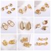 High Quality Brass Metal Tulip Floral Tassel Caps 14K Gold Plated Large Flower Bead Caps DIY Jewelry Making Accessories