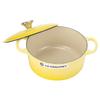 Le Creuset Pot Cocotte Ronde 403 Creuset/Le Two-handed 21177-24cm Soleil/Yellow (Silver Knob) [Item]