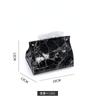 Schicke Taschentuchbox Behälter PU-Leder Marmormuster Zuhause Auto Handtuch Serviette Papiere Spender Halter Tischdekoration