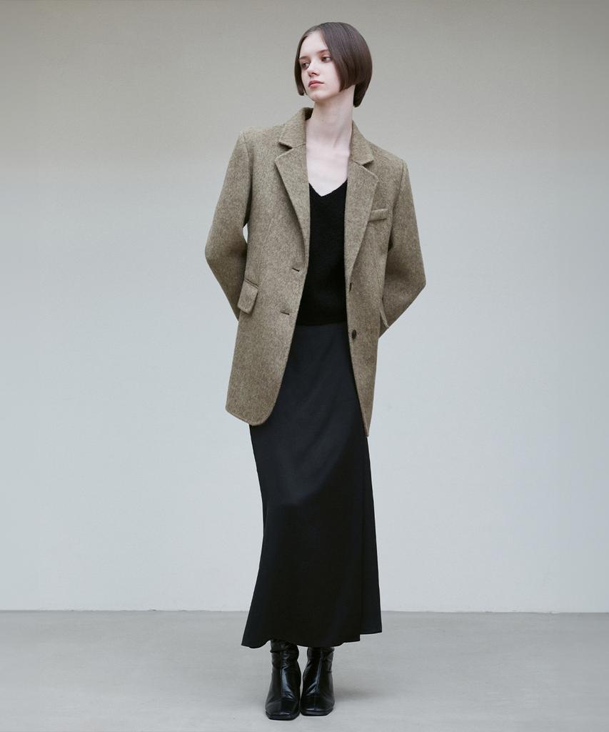 Rie Silky Wrap Midi Skirt