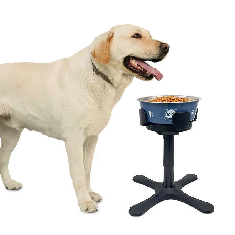 JINGRUIXIANG Adjustable Elevated Pet Dog Bowl Stand