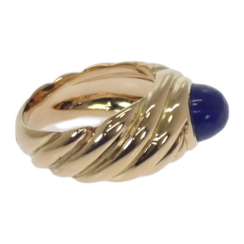 Chaumet #12(JP Size) Ring K18 Yellow Gold/lapis Lazuli Women