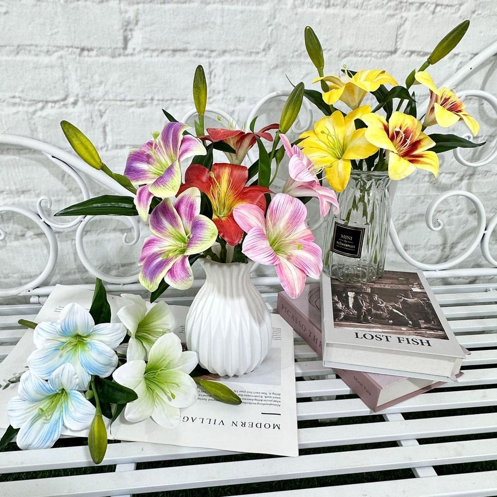 Flower Lily Artificial Wedding Hotel Restaurant Desktop Decoration Ornament Room