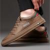Sapatos masculinos de couro quentes, calçados casuais masculinos confortáveis, respiráveis, esportivos, modernos, sapatos masculinos resistentes, para caminhada ao ar livre