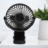 W‑06 Mini Wentylator USB Przenośny Biurkowy Akumulatorowy Niski Poziom Hałasu Ręczny Elektryczny Wentylator z Klipsem Czarny