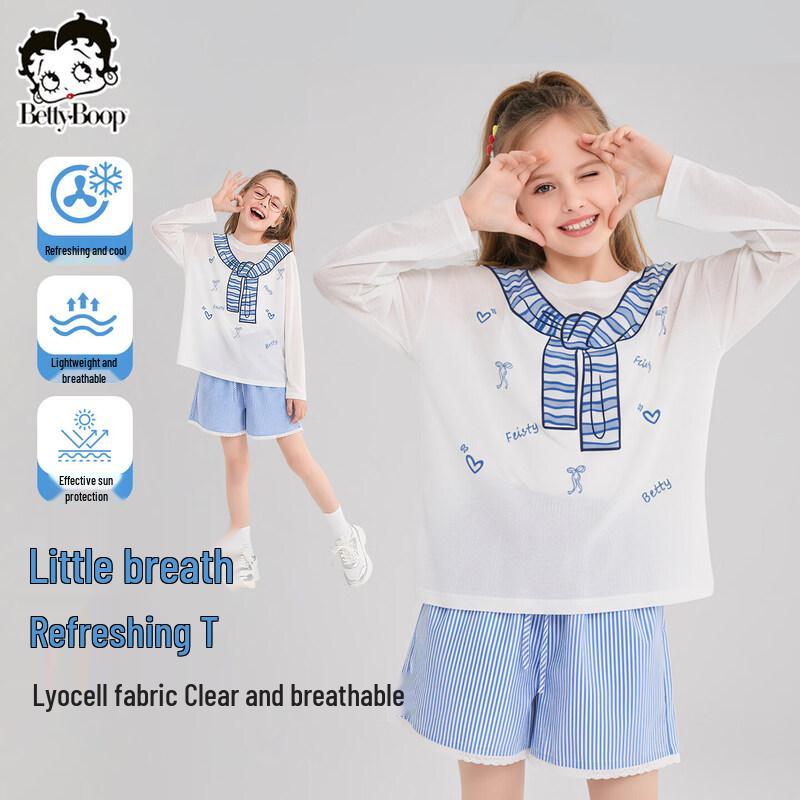 Betty Girls Lyocell Breathable Sun Protection T-shirt 130