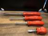 Snap-on Flat Head Screwdriver Set of 4  SDP6, 4, 2, 1