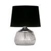 Luminária de Mesa Cromada Preta 40W Amora E14 Ideus 03292