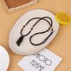 1Pc Natural Black Tourmaline Stone Necklace Black  Jewelry Accessories