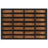 Doormat - vidaXL - Rectangular - Rubber and Coconut Fiber - 45x75 Cm - Non-slip
