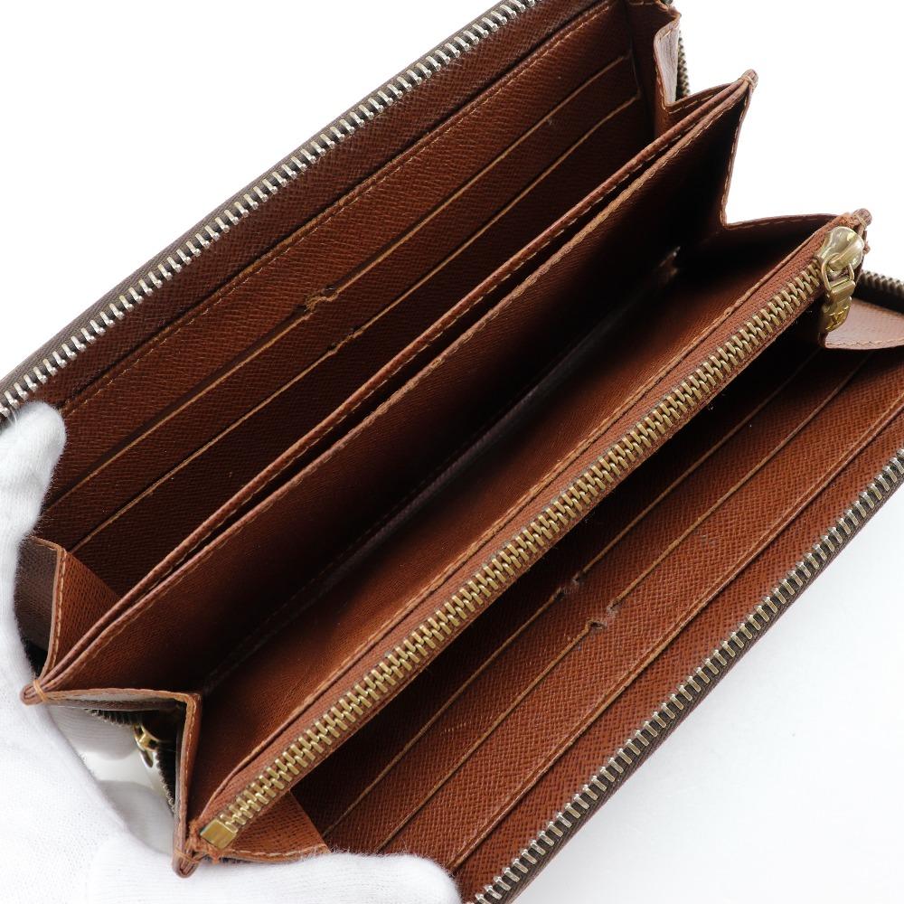 Louis Vuitton Zippy Geldbörse M42616 Braun Monogram Canvas Unisex Gebraucht