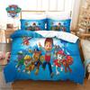 3Pcs Paw Patrol Bedding Set Duvet Cover Chase Marshall Skye Rubble Rocky Zuma Everest Ryder Kids Boys Girls Gift