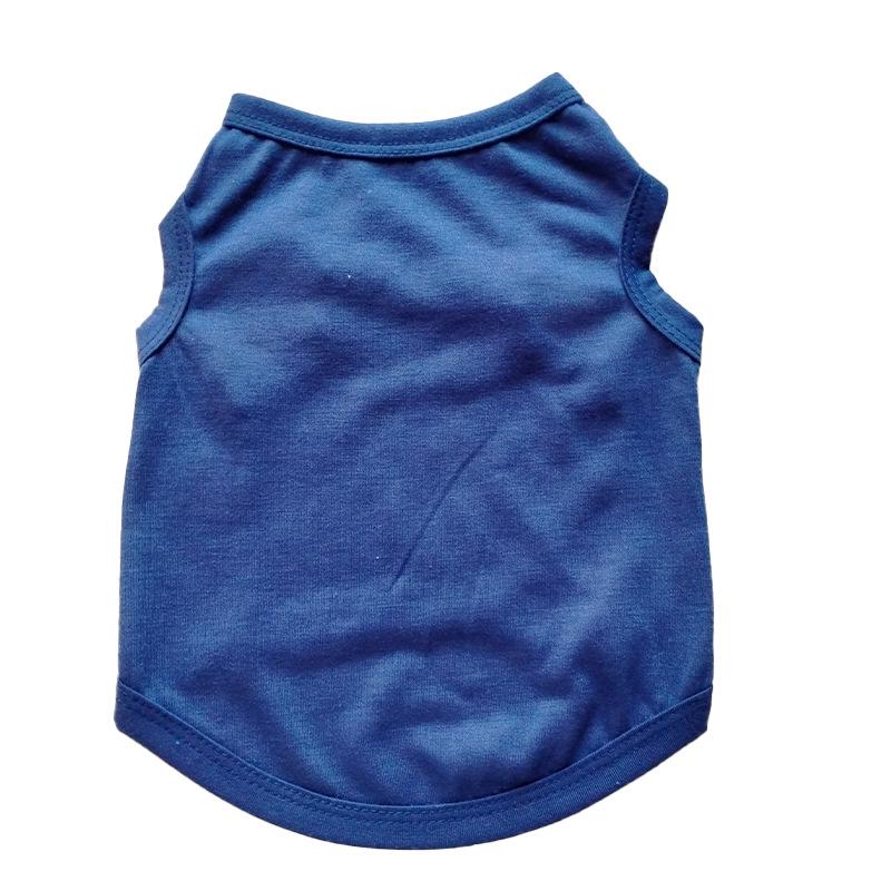 

Весенне-летняя однотонная эластичная футболка-жилет для собаки XS (suggested for 1-1.5kg)