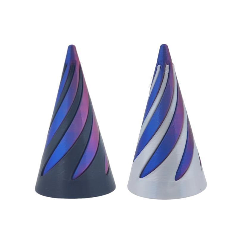 3D Kreisel Spielzeug: Pädagogisches Dekompressions-Spiralstruktur-Fingerspitzenornament