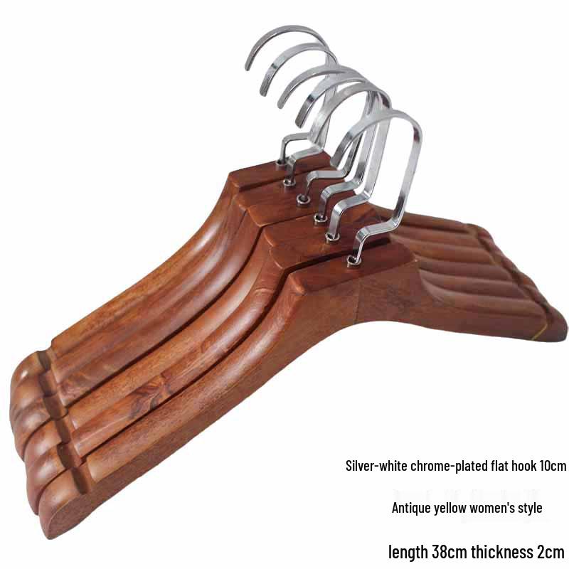 Luxury Solid Wood Suit Hanger - No-Mark Pants & Clothes Organizer for Men & Women